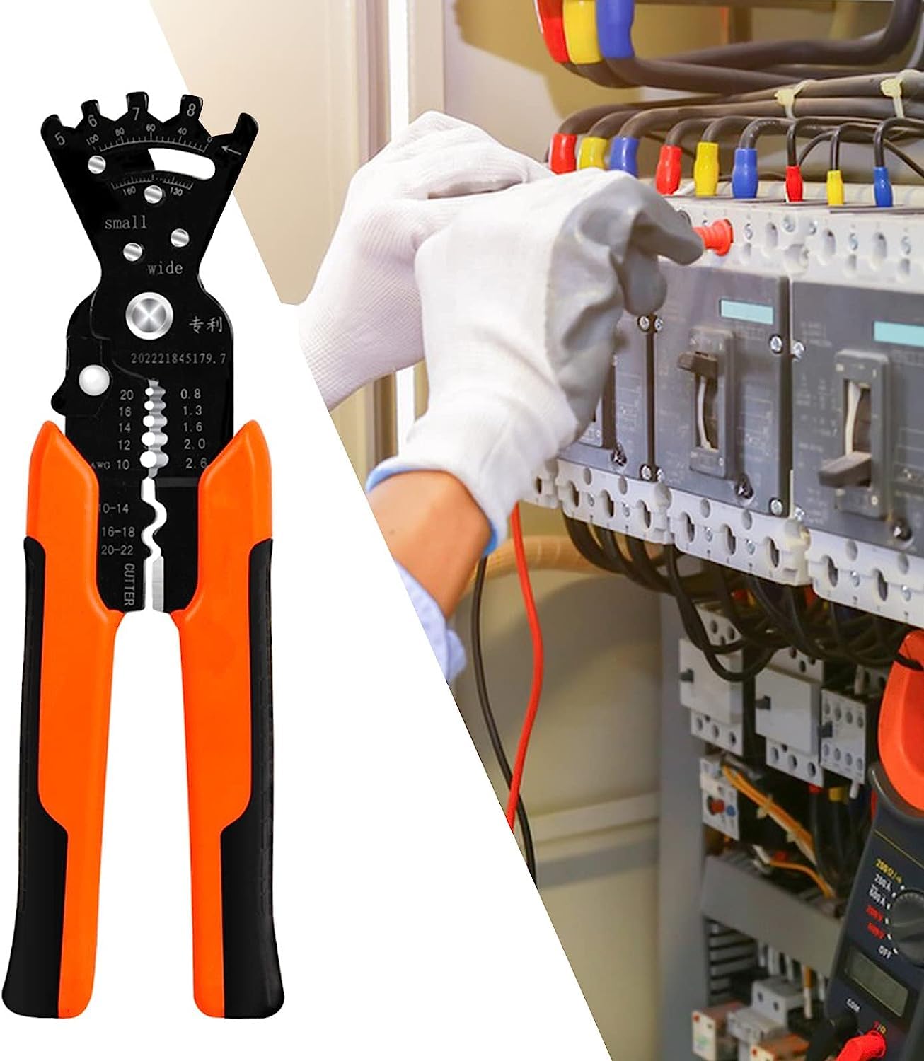 SkyShopy Wire Stripper Multifunctional Cable Stripper Wire Cutter Wire Crimper Professional Automatic Wire Stripping Pliers Tool for Wire Stripping Cutting Crimping Winding Wrench Tool (5 IN 1 Pliers) SkyShopy Wire Stripper Multifunctional Cable Stripper Wire Cutter Wire Crimper Professional Automatic Wire Stripping Pliers Tool for Wire Stripping Cutting Crimping Winding Wrench Tool (5 IN 1 Pliers)